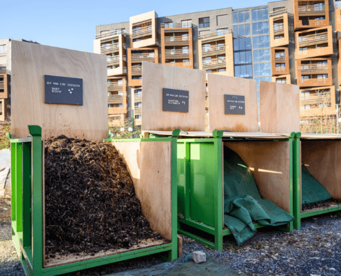 Plateforme compostage couches fertiles