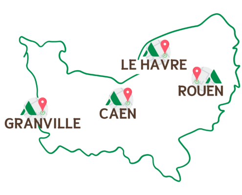 Les Alchimistes Normandie - Cartes zones desservies